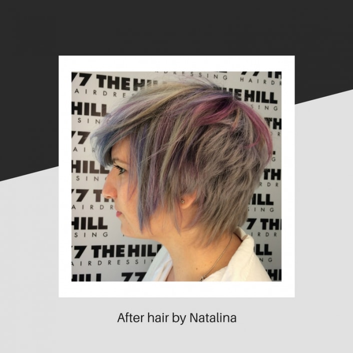 Hair styled by Natalina
