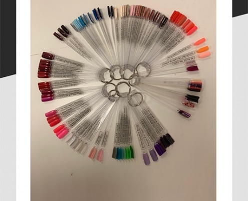 A selection of Gelish nail colours