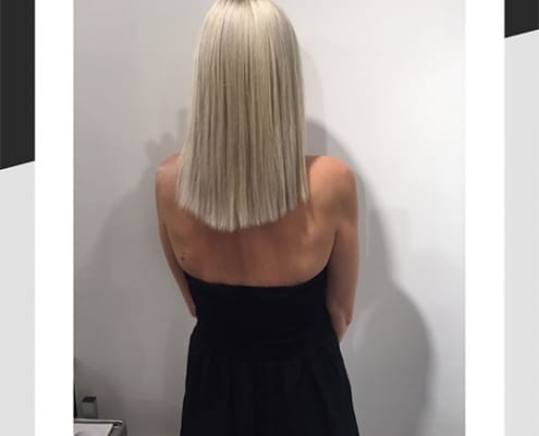 Client with blonde hair
