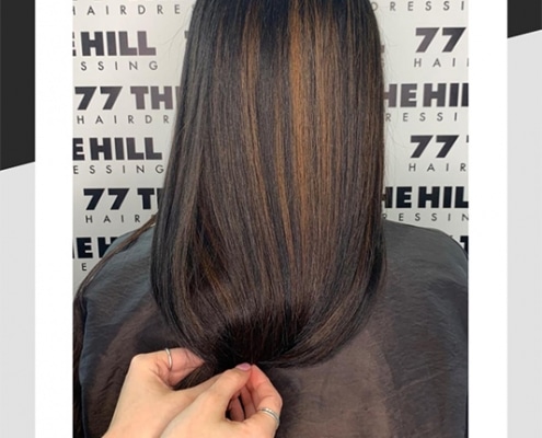 Smooth hair finish by Leanne