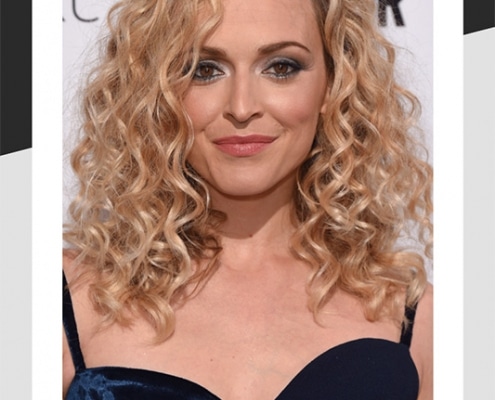Fearne Cotton with bob hairstyle with curls