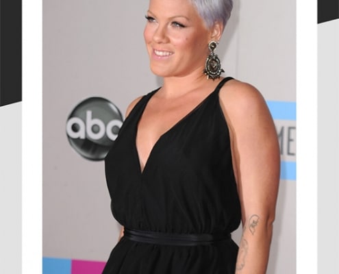 Pink's hair style in 2010