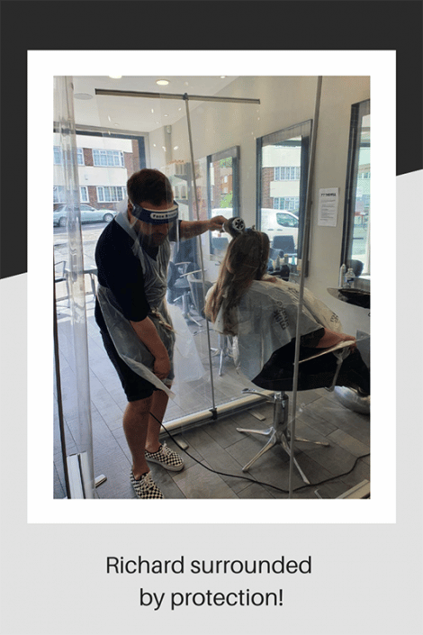 PPE in a hair salon