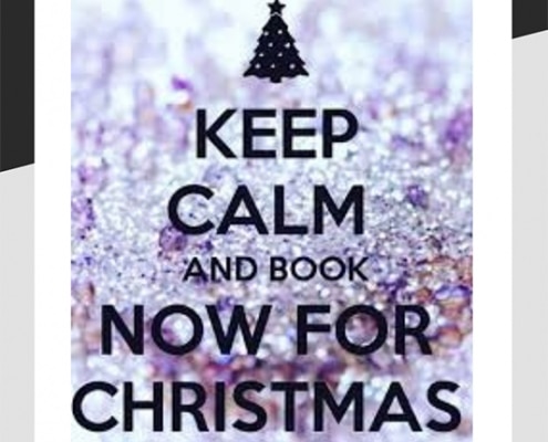 Keep calm and book for Christmas