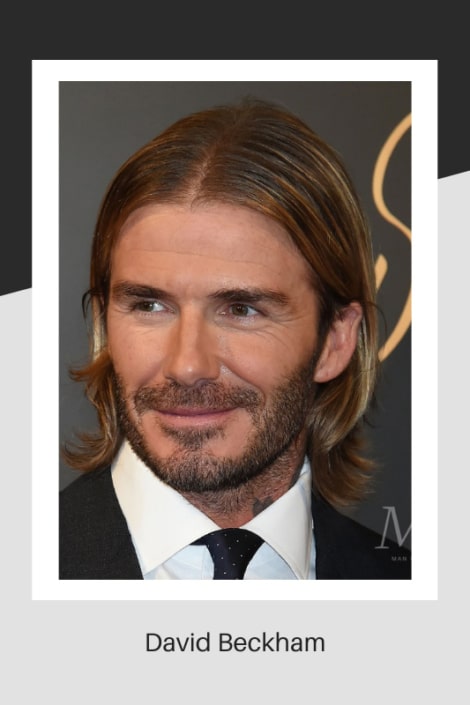 Different hair style of David Beckham