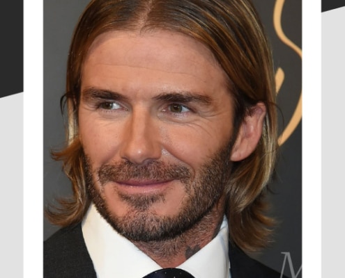 Different hair style of David Beckham