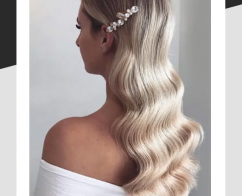 Simple hair style for weddings