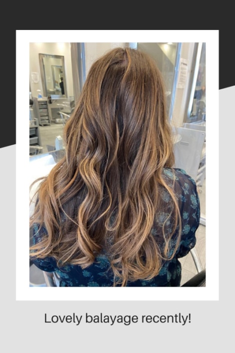 Recent balayage colouring at our salon