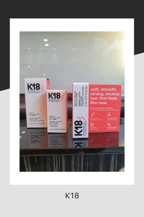 K18 hair mask repair products