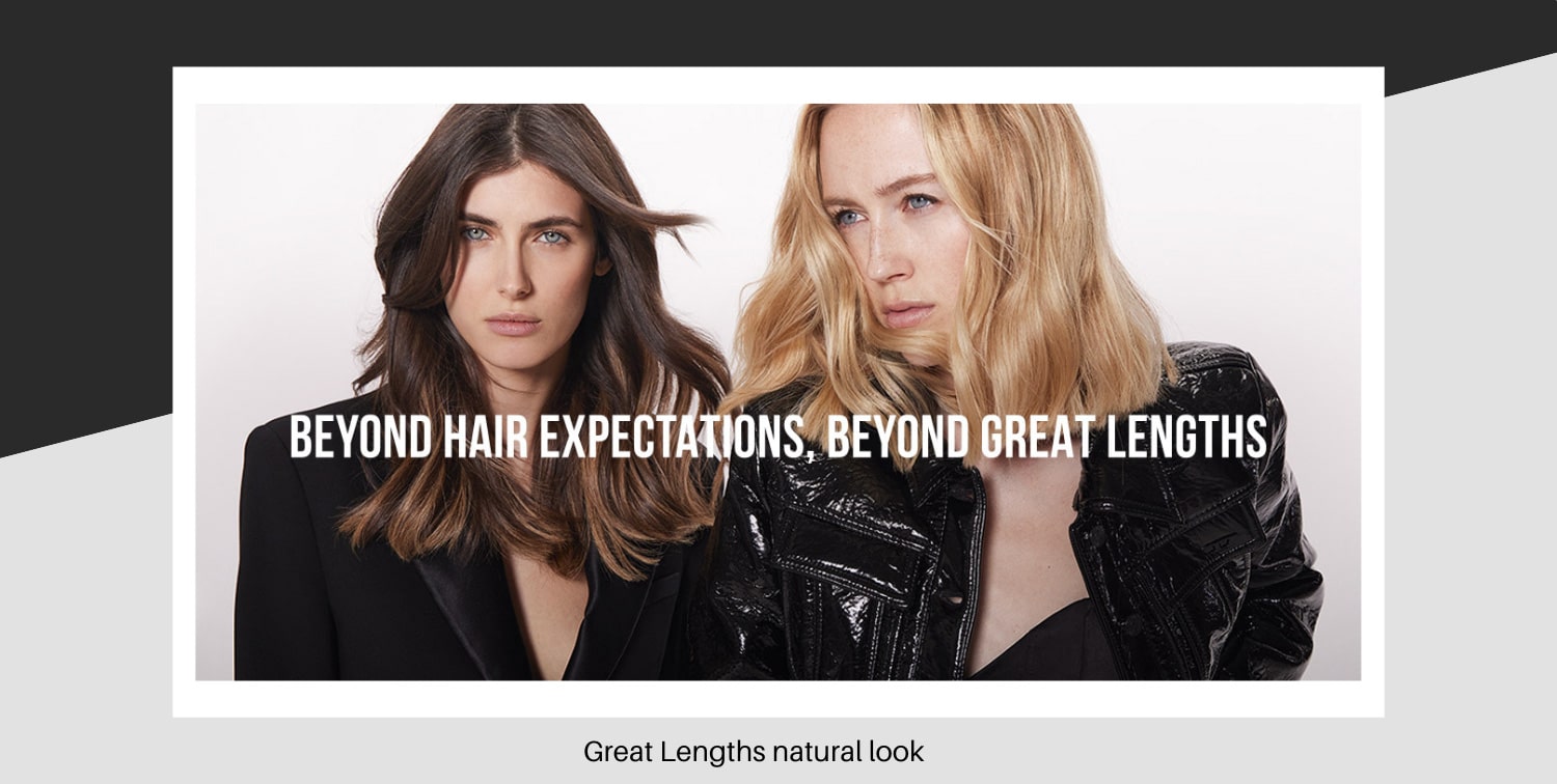 Great Lengths natural look hair extensions
