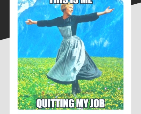 Leaving a job meme