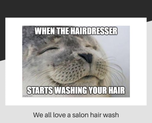 Hair salon washing meme