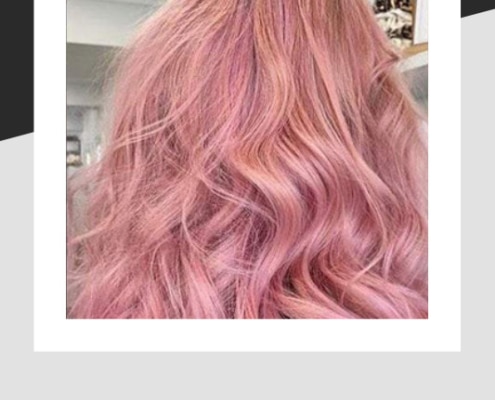Raspberry coloured hair toner