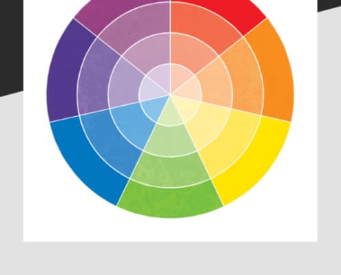 The colour wheel used for hair toning