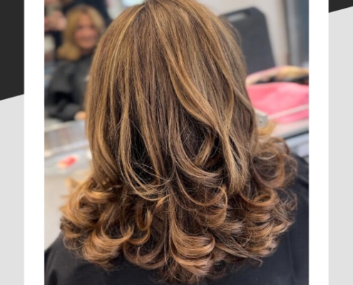 Gorgeous bouncy blow dry