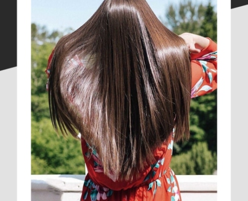 Beautiful shiny hair for summer