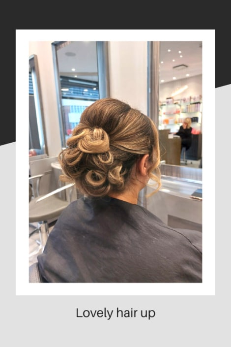 Hair up style for Christmas parties