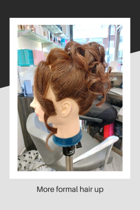 Formal hair up style