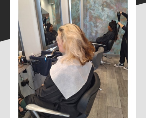 Before hair colouring by one of our senior stylists