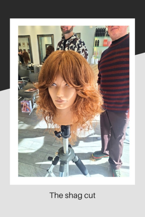 Mannequin with the latest shag hairstyle