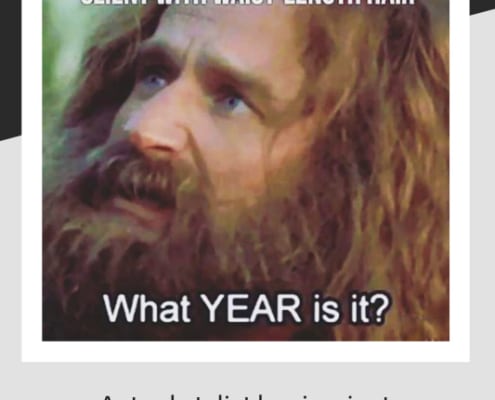 Hair styling meme about foils