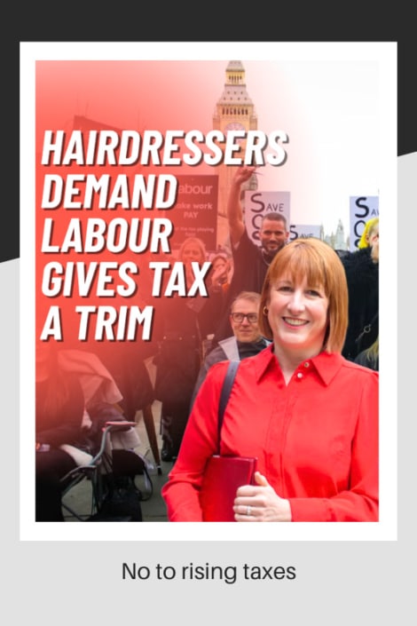 Hairdressers say no to rising taxes