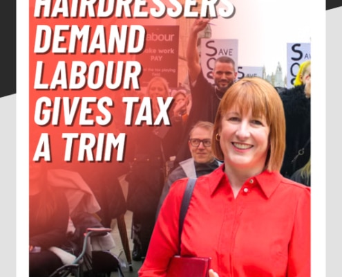 Hairdressers say no to rising taxes