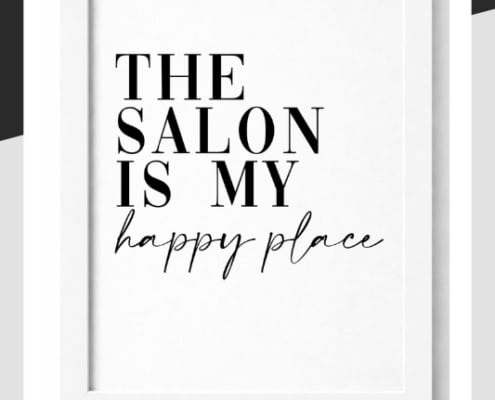 The salon is my happy place.