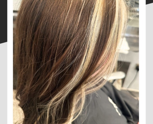 Hair colouring and styling by Angela. The wonderful finished result.