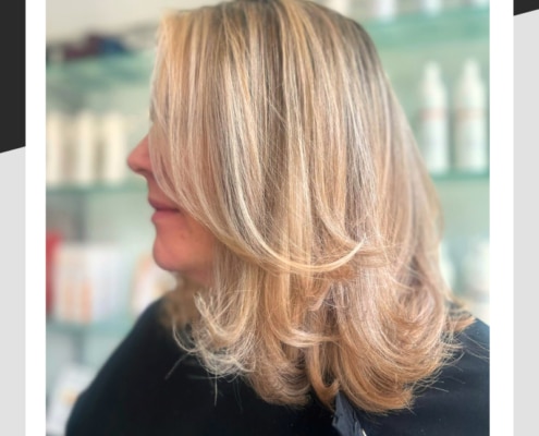 Hair after stunning colouring by Eleni