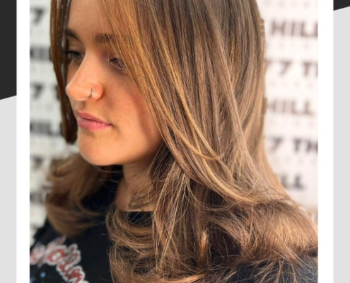 Beautiful balayage hair colouring