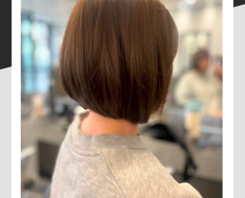 Beautiful brunette bob by Eleni