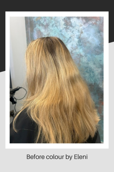 Hair before colouring by Eleni