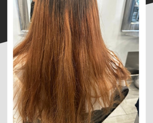 Hair before cutting and styling by Angela