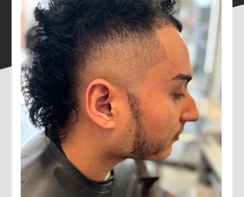 Hair styling by our senior stylist Richard.