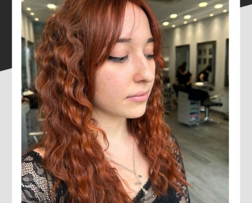 Hair transformation by Eleni, one of the stylists