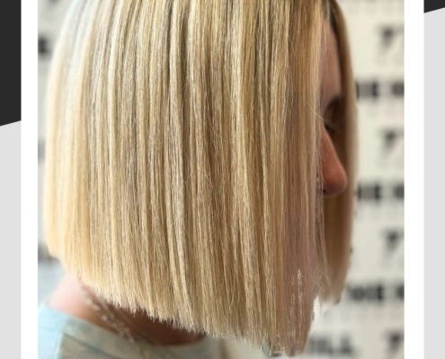 Stunning example of beautiful natural untoned blonde hair professionally lightened at 77 The Hill salon