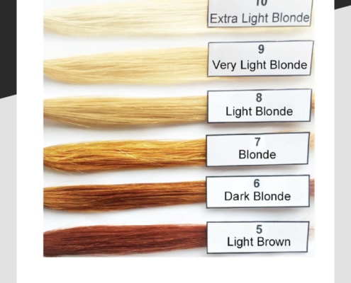 Different levels of lift when bleaching hair