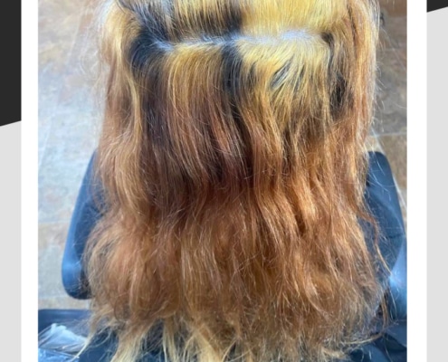 The unfortunate results of home hair lightening with bleach