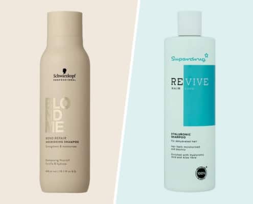 Comparison between a premium shampoo brand and a cheaper supermarket one