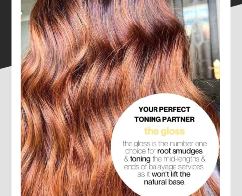Professional hair shine created with Glossing by Milkshake